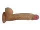 Brown Bacchetta Forte Comodo Formato di aspirazione Testa Enorme Magic Toy Big Stick Fless...