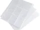 Vordas Trading Card Sleeves con 11-Ring Collectors Album, 50 Foglio Raccoglitore per Carte...