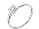 Miore - Anello di fidanzamento da donna in oro bianco 375 a 9kt e diamanti brillanti da 0,...