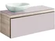 Geberit Mobiletto Citterio Vanity 500.561.Ji.1, con Piano in Vetro e Foro per sifone, 118,...