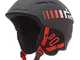 rh+ Rider Helmet Rider Helmet, Unisex – Adulto, Matt Black/Logo Red, L/XL