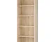 CASARIA Libreria Scaffale Vela 190cm 5 Ripiani Mobile Archiviazione Documenti Ufficio Sogg...