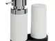 WENKO Set lavapiatti Easy-Squeeze bianco - Dispenser sapone e dispenser detersivo piatti C...