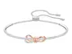 Swarovski Bracciale rigido Lifelong Bow, bianco, Mix di placcature