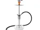 Radium Hookah Shisha Narghilè in acciaio inox, set completo di tubo (Clear)