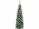 vidaXL Albero di Natale Preilluminato con Palline 240 cm PVC