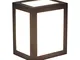 Lampada Applique LED 12W, Wall Light Cube Nero Bianco Naturale 4000K