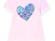 Desigual TS_Ipswich T-Shirt, Rosa (Rosa Fluor 3033), 128 (Taglia Produttore: 7/8) Bambina