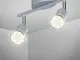 B.K. faretto LED da soffitto orientabile, include lampadina GU10 da 3W 250Lm, luce calda,...