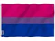 Anley Fly Breeze 3x5 Piedi Bandiera Bi Pride - Colore Vivido e Resistente Ai Raggi UV - Te...