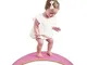 YWLGRX Kid Yoga Board Curvy Board Waldorf Toys Balance Board Bordo di Legno Dell'equilibri...