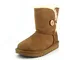 UGG Kid's Female Bailey Button II Classic Boot, Chestnut, 2 (UK)