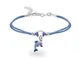 inSCINTILLE Braccialetti Bambina con Filo Cerato e Charm in Argento 925, Girotondo Braccia...