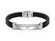 Morellato Bracciale da uomo, Collezione Moody, in Acciaio, cristalli, pelle - SQH27