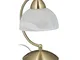 Relaxdays Lampada da Tavolo Vintage, Funzione Touch, Vetro & Ferro, Regolabile, E14, 230V,...