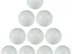 10 palline calcio balilla bianche FAS - GA19, Sacchetto plastica