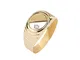 Bluespirit Anello da uomo, Collezione B-CLASSIC, in oro giallo 750, zirconi, Idee Regalo -...