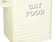 Lesser & Pavey - Contenitore per Cibo per Gatti Home Sweet Home, 20 cm, Colore Panna