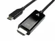 USB-C TO HDMI CABLE 2M BLACK CABLE BLACK USB-C VIDEO CABLE