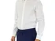 Tommy Hilfiger Core Stretch Poplin Slim Shirt, Camicia Formale, Uomo, 40, Bianco (100)