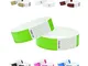 J&R Wristbands Braccialetti Tyvek, Braccialetti Simili alla Carta Utilizzati per Eventi, D...