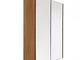 Premier Housewares, 2403292, Armadietto pensile a 2 ante, con specchio, effetto quercia