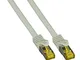 Cavo Patch Cat.7 Plug RJ45 6A S/FTP LSZH 10m Grigio