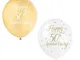 Unique Party 56125 - Palloncini in Lattice Perlato - 30 cm - Happy 50th Anniversary - Asso...