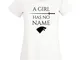 T-Shirt Maglietta Arya Stark Ispirata Game of Thrones A Girl Has No Name Trono di Spade Do...