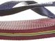 Havaianas Brasil Logo (Mini Me), Infradito Unisex - Bambini e ragazzi, Rosso, 31/32 EU