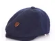 Anshili Bambino Coppola Berretto Cotone Cappello Gatsby (Blu, S: 50 cm (1-3 Anni))