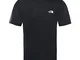 The North Face M Reaxion Amp Crew Tee LED Yellow-TNF Black S