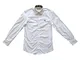 BURBERRY Camicia Manica a Lunga in Cotone Uomo 8036292 Bianco (XS)