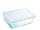 Pyrex Cook&Freeze Contenitore rett. con coperchio in vetro borosilicato 25 x 19 x 8 cm, 2....