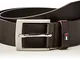 Tommy Hilfiger Adan Leather 3.5 Cintura, Marrone (Testa Di Moro 0gj), 2 (Taglia Unica: 80)...