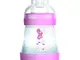 Mam - Biberon anti coliche, 160 ml, 0-6 mesi, flusso tipo 1, colore: Rosa