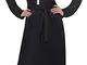 Smiffy's Smiffys Costume da suora, nero con abito e copricapo, Colore, 20423L