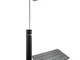 Wiltec Doccia Solare da Giardino Base Antiscivolo WPC 18 Litri con soffione Regolabile