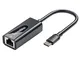 Tccmebius Adattatore Ethernet USB C, USB C a 10 100 RJ45 Adattatore di Rete LAN Cablato, p...