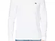 Lacoste Sport TH0123 T-Shirt Uomo, Bianco (White), Large