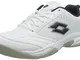 Lotto Court Logo VIII Si, Scarpe da Tennis Uomo, Bianco White D C Blue 001, 39 EU