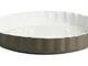 Crealys 512736 - Stampo per Torta salata, in Ceramica, 28 cm, Colore: Tortora