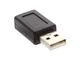 InLine 20097 Adattatore USB 2 Type-A Maschio a Mini USB 2 Type-B Femmina, Nero