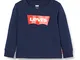 Levi'S Kids Bimbo 0-24 Maglietta a manica lunga Lvb L/S Batwing Tee Dress Blues 24 mesi