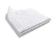 Sonnenstrick Coperta in cotone biologico, calda e morbida, antigraffio, 100 x 90 cm (bianc...