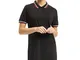 Urban Classics Ladies Polo Dress Vestito, Nero (Black), S Donna