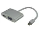 MCL CG-298C cavo e adattatore video 0,24 m Mini DisplayPort HDMI + VGA (D-Sub) Bianco