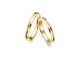 Epinki Anello Oro 18k Rotondo Diamante 0.04ct Anelli di Fidanzamento Uomo Donna Misura Don...