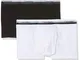 Calvin Klein 2pk Trunks Boxer, Bianco (1 Black/ 1 White 003), 164 (Taglia Produttore: 12-1...