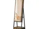 SONGMICS Armadietto Portagioie, Specchio a Figura Intera, Specchiera Portagioielli con Ser...